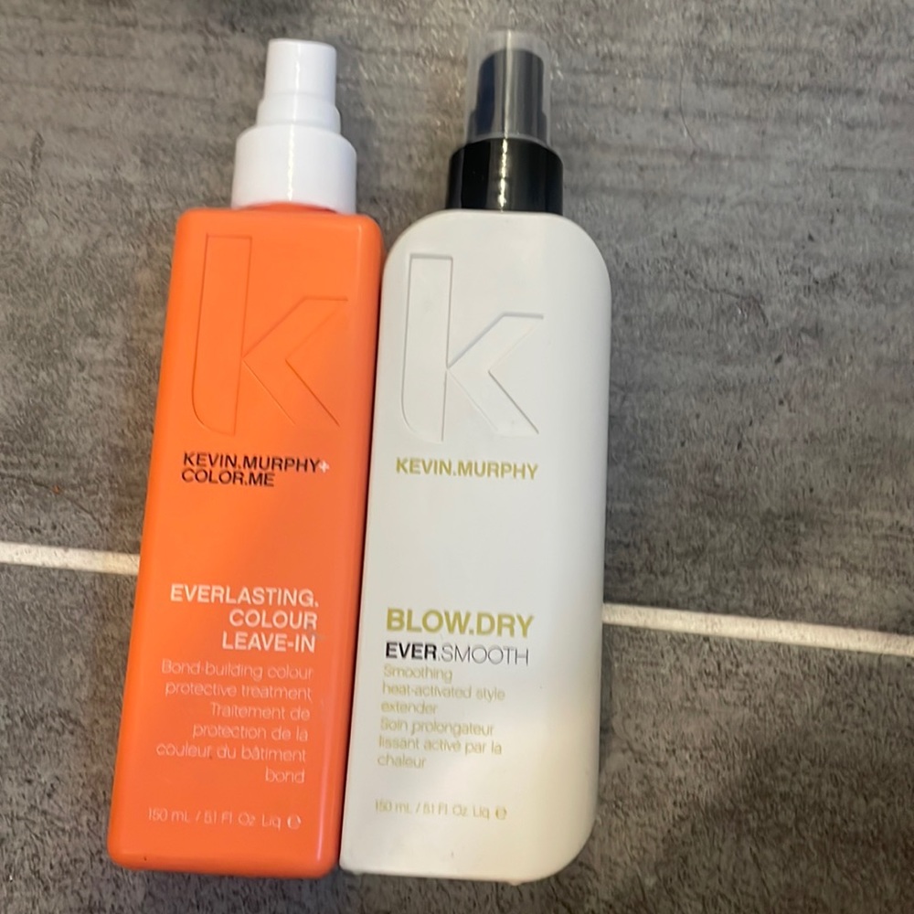 Kevin Murphy hair care set both used once leave in and ever smooth